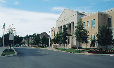Cornelius Town Hall and Shops 09-2004